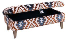 Alstons Fairmont legged ottoman in 4139