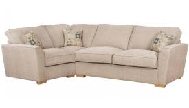 Barley Beige with Lotty Teal scatter cushions