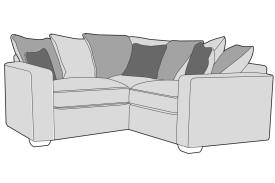 Buoyant Chicago Small Pillow Back Corner Sofa - L1 + COR + R1