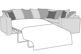 Buoyant Chicago Pillow Back Corner Sofa with Bed - LS2 + COR + R1