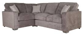 Corner group shown in fabric Kingston Grey - scatters included 