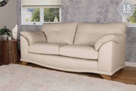 Buoyant Nikki 3 seater sofa shown in Puglia Ice leather 
