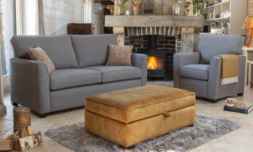 Reuben sofa/sofabed + standard & ottoman