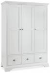 Bentley Designs - Hampstead White Triple Wardrobe