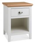 Bentley Designs - Hampstead Two Tone Ivory & Oak Nightstand