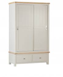 Farrington painted double wardrobe 