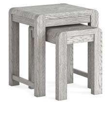 Corndell Amsterdam Grey oak nest of tables 