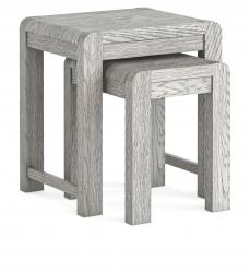 Corndell Amsterdam Grey oak nest of tables 