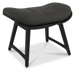 Bentley Designs Vintage Weathered Oak Footstool in Dark Grey