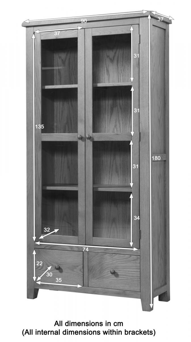Telford Display Cabinet with Glass Doors