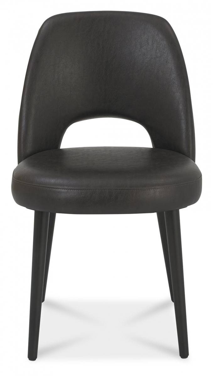 Bentley Designs Vintage Weathered Oak Upholstered Chair in Old West Vintage front facing image