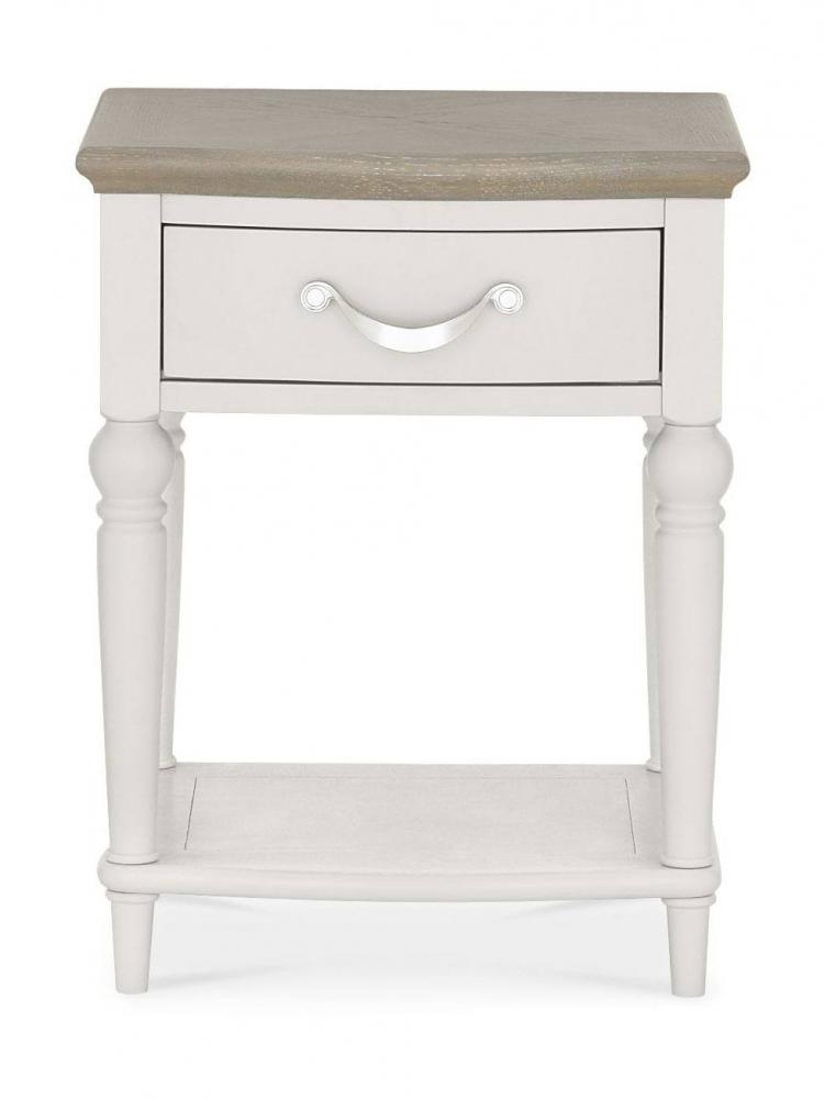 Bentley Designs - Montreux Grey Washed Oak & Soft Grey 1 Drawer Nightstand