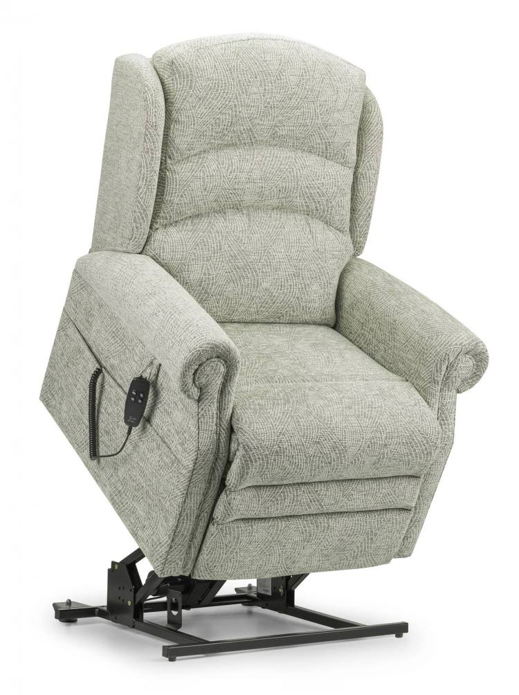 Chair shown in a partial rise position 