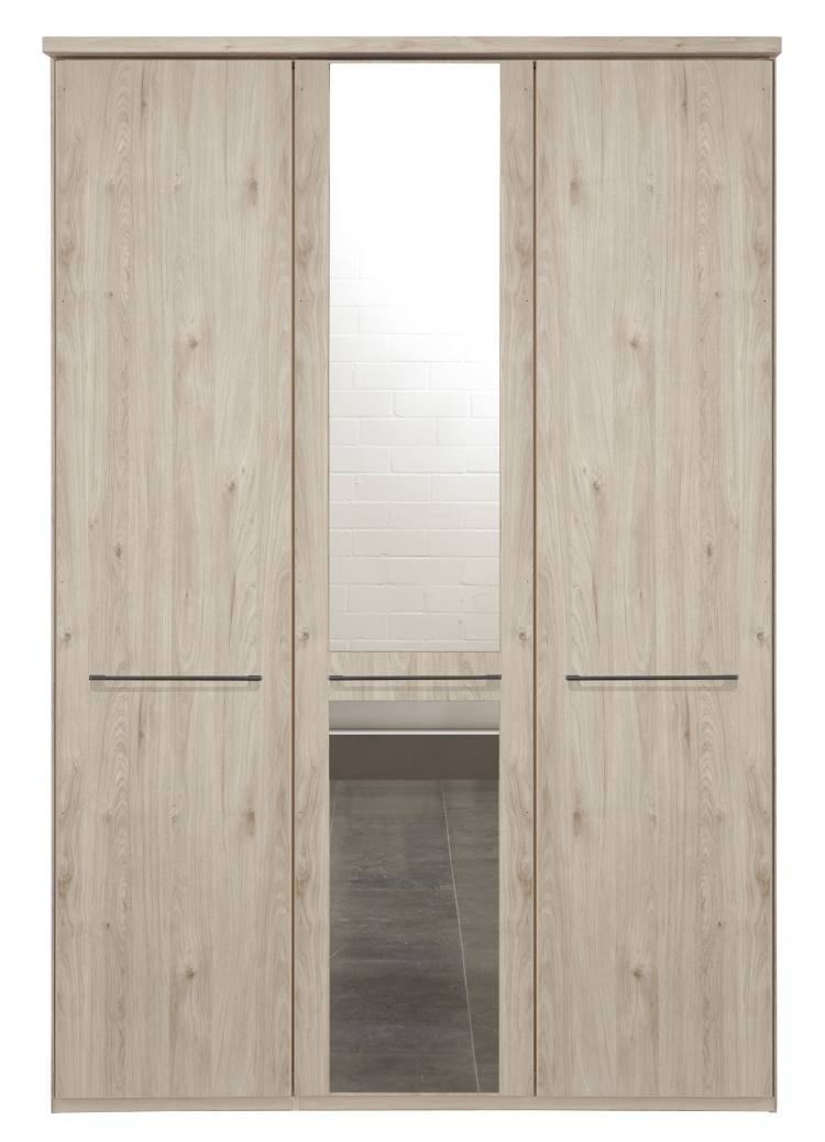 Pictured in Holm Oak with 1 Mirrored door and Chrome handles