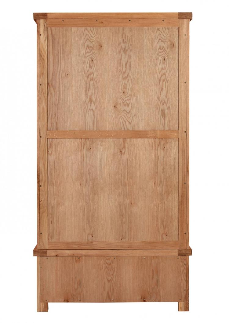 Bakewell Oak Double Wardrobe with Drawers