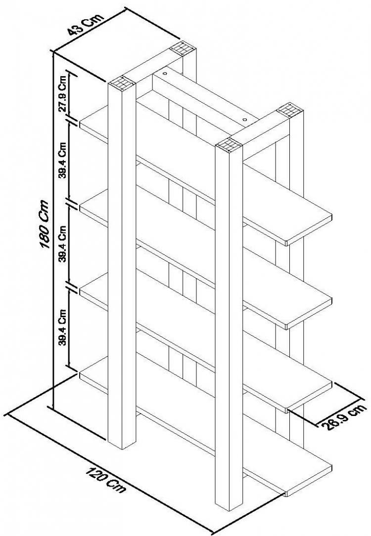 Measurements for the Bentley Designs Turin Dark Oak Open Shelf Unit #