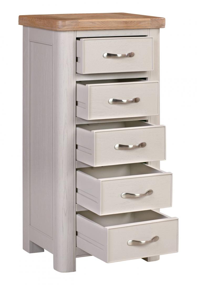 Bakewell Painted 5 Drawer Tall Chest