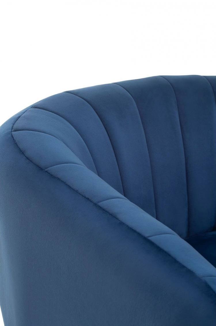 Volos Blue Velvet Accent Chair