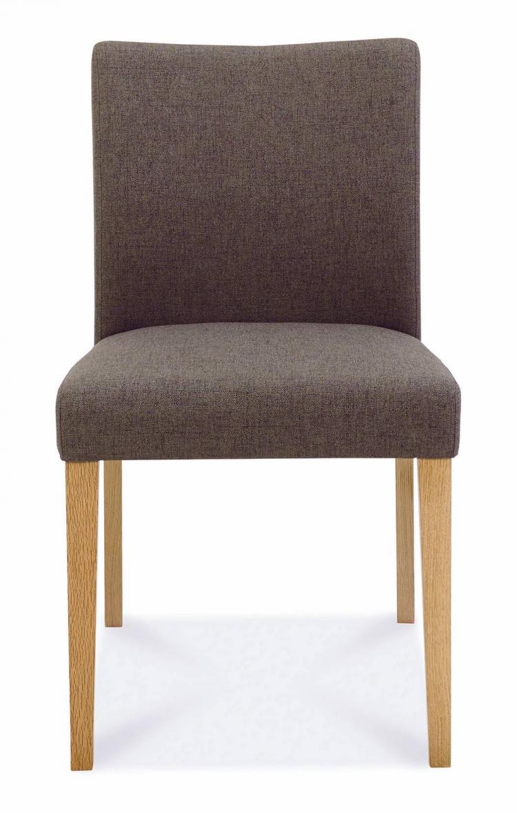 Bentley Designs - Bergen Oak Upholstered Dining Chair - Black Gold (Pair)