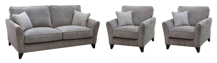 Grace Grey with Peony Grey scatter cushions