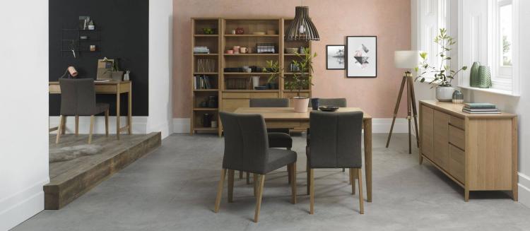Bentley Designs - Bergen Oak Living, Dining & Office Room Furniture