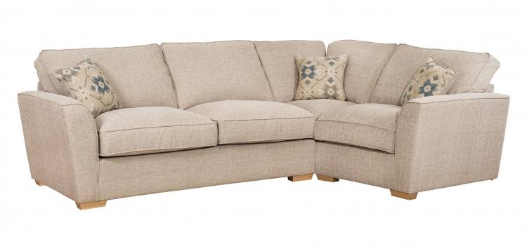 Pictured in Barley Beige with Lotty Teal scatter cushions