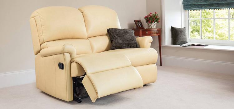 Sherborne Nevada Standard 3 Seater Fixed Leather Sofa