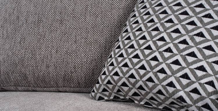 Close up of Islington Sofa and Scatter Cushion (Almond)