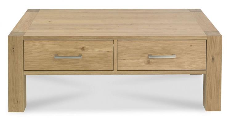 Bentley Designs - Turin Light Oak Coffee Table with Drawers