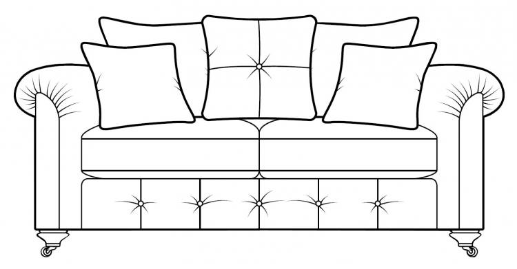 The Alstons Palazzo 2 Seater Pillow Back Sofa