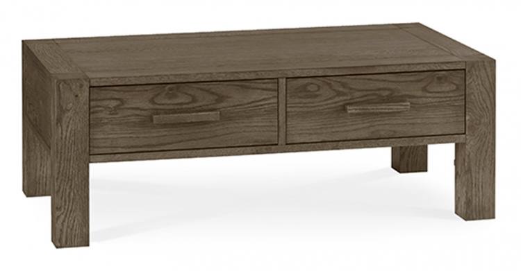 The Bentley Designs Turin Dark Oak Coffee Table with Drawers