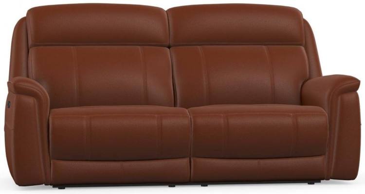 Paris 3 seater sofa shown in Calda Chestnut leather 