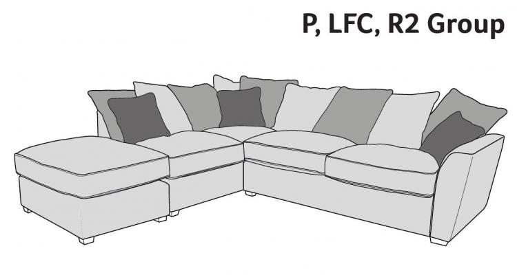 3 sections of the sofa group