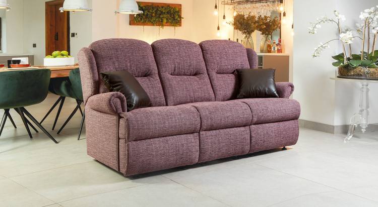 Pictured in Ravello Plum with Glide feet option 
