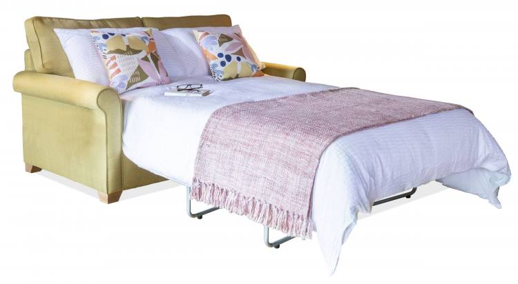 Alstons Poppy 3 seater sofa bed shown in a discontinued fabric (1630)