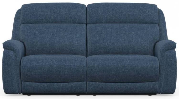 Paris 3 seater sofa shown in Anivia Blue fabric 