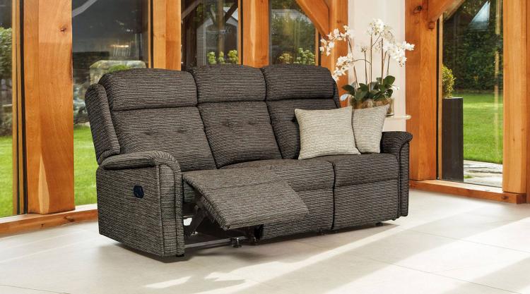 Roma Manual 3 seater recliner sofa