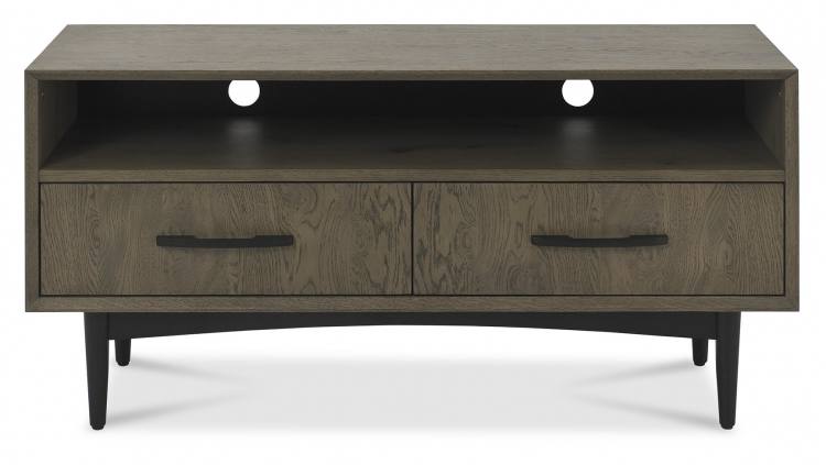 Bentley Designs Vintage Weathered Oak Entertainment Unit Forward Facing