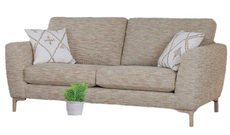 Alstons 3 seater Inka sofa (standard back) in fabric 5533, large scatter cushions in 5023