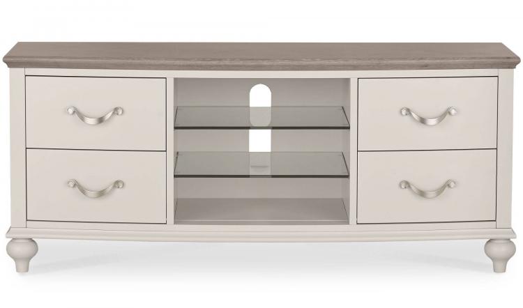 Bentley Designs Montreux Grey Washed Oak & Soft Grey Entertainment Unit