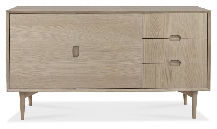 Bentley Designs Dansk Scandi Oak Wide Sideboard Front View