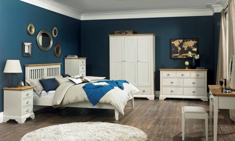 The Bentley Designs Hampstead Soft Grey & Pale Oak Bedroom Collection 