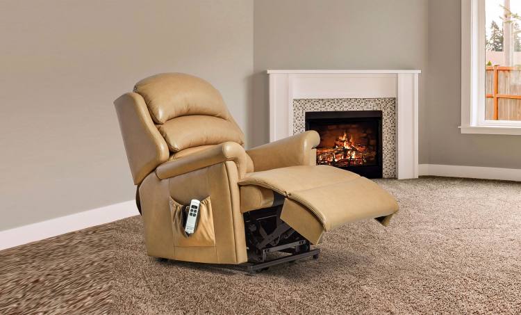Sherborne Albany Leather Electric Riser Recliner Chair