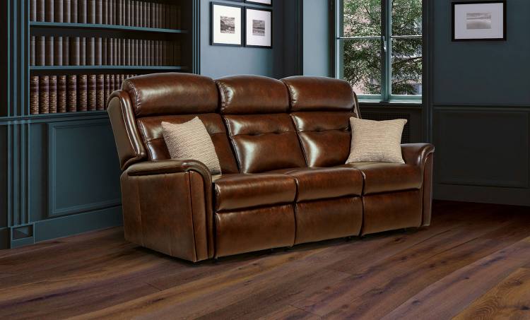 Sherborne Roma Leather 3 Seater Sofa