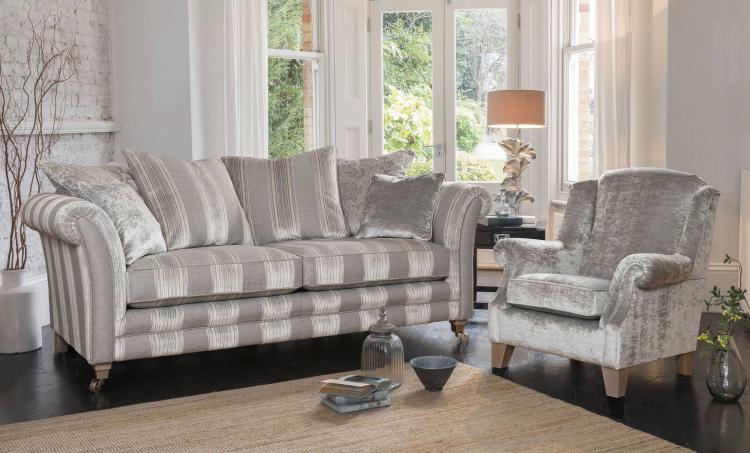 Alstons Adelphi 3 Seater Sofa & Wing Chair