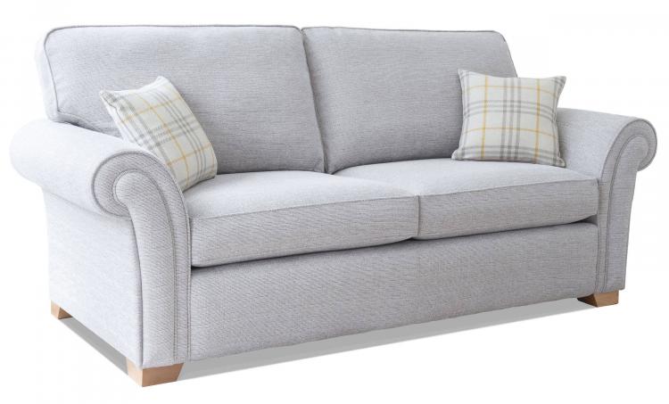 Alstons Lancaster 3 seater sofa shown with light feet.