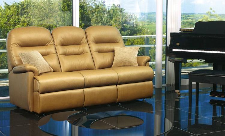 sherborne keswick leather 3 seater sofa