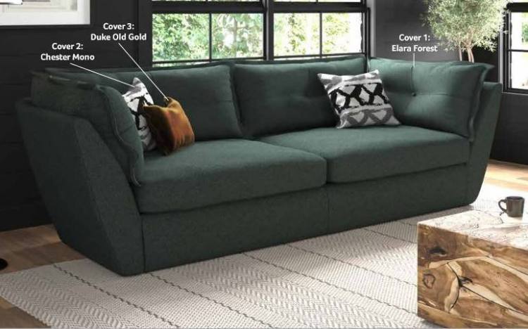Sully Sofa pictured in Elara Forest 