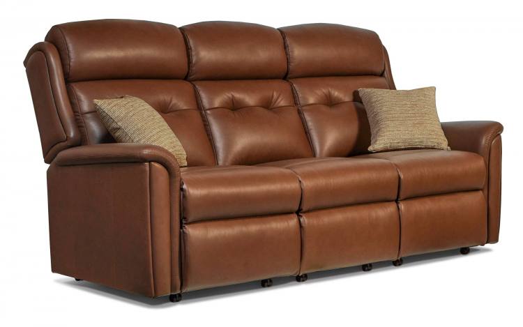 Standard size in Queensbury Dark Saddle, shown with optional extra scatter cushions