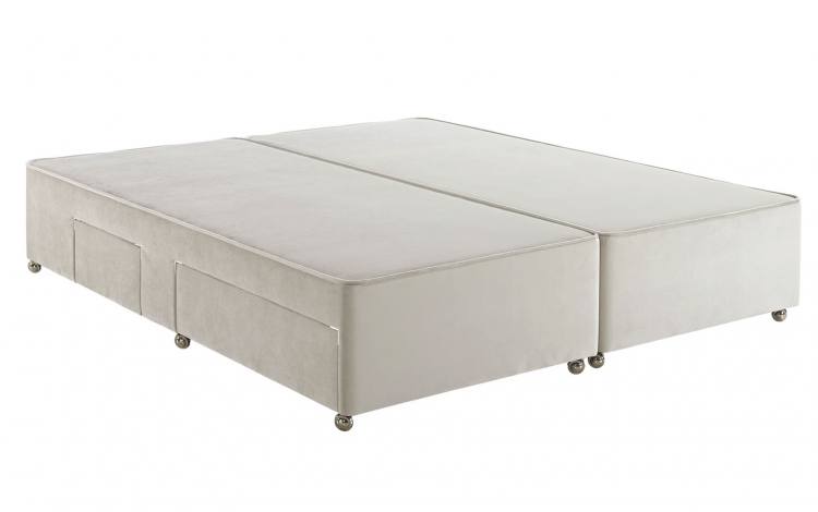 Padded top divan provides a firm base for your mattress